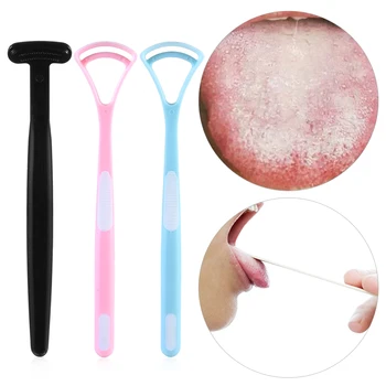 

2pcs/set Tongue Scraper Wider Design Tongue Cleaner Brush Oral Clean Hygiene tool Bad Breath Health Care Tool Durable