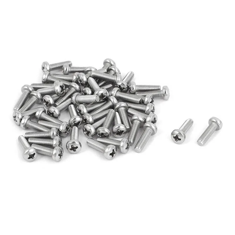 M3x10mm 316 нержавеющая сталь Phillips сковорода машина винты крепеж 50 шт | Обустройство
