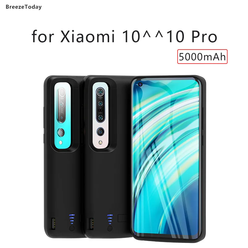 Чехол для зарядки чехол аккумулятора Xiaomi Mi Xiomi 10 Pro внешнего аккумулятора|Чехлы с