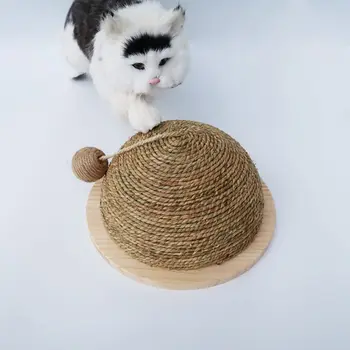 

Pets Cat Scratcher Cardboard, Removable Cat Scratching Pad with Ball