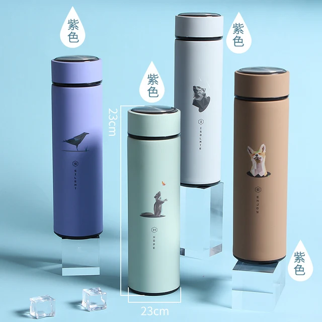 480ml Portable Travel Coffee Mug Vacuum Flask Thermo Water Bottle Car Mug Thermocup Winter Stainless Steel