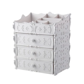 

Plastic Cosmetic Drawer Container Makeup Organizer Box For Storage Make Up Jewelry Nail Holder Home Desktop Sundry Storage Case(