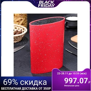 

Stand for knives 16 × 7 cm "Zephyr", with filling, color red