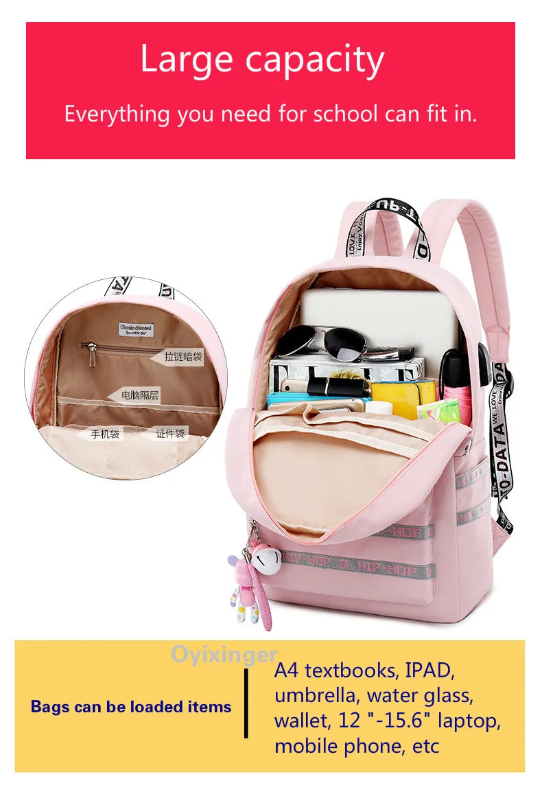 Школьный рюкзак Mochila Infantil Escolar, школьный рюкзак для девочек, школьный рюкзак для девочек