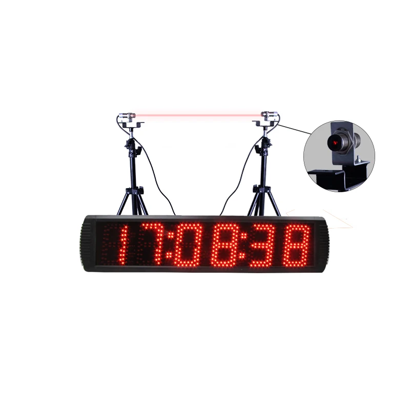 5-LED-digital-race-timing-timer-clock-laser-controlled-big-race-clock ...
