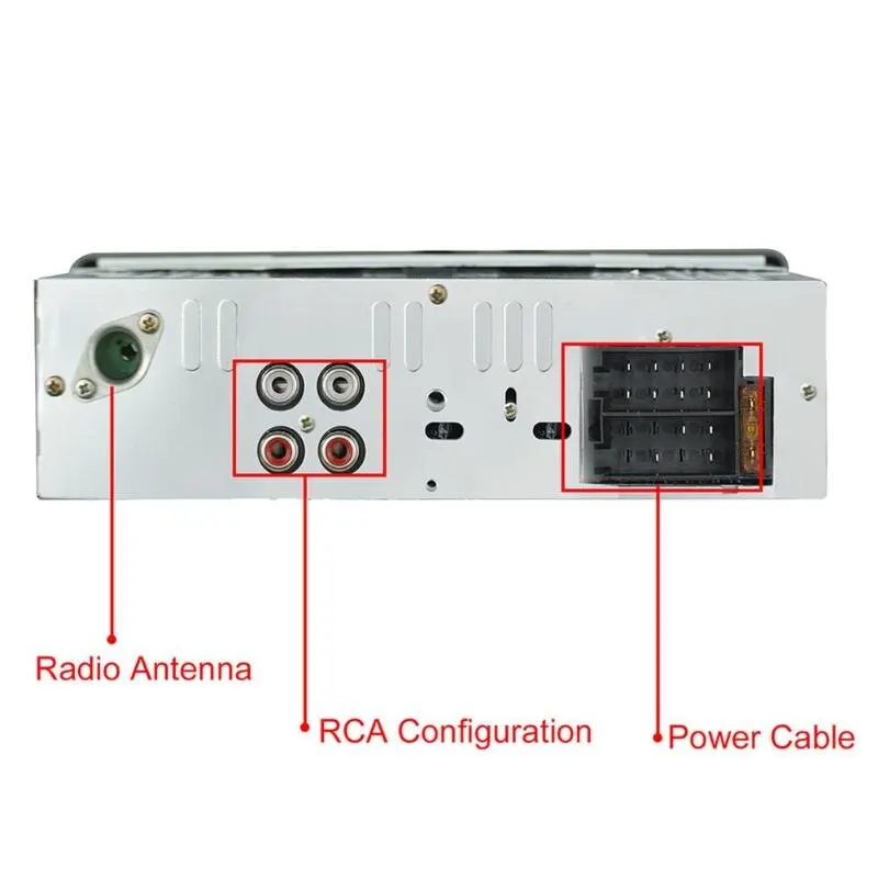 RM-JQ1586C 1 Din автомобиль в тире стерео аудио FM Bluetooth головное устройство mp3-плеер