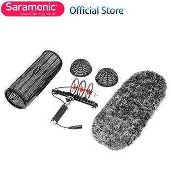 

Saramonic SR-WWPS Windshield & Suspension System with XLR Male and Female Inputs & 3 Shockmount for XLR Input Shotgun Microphone