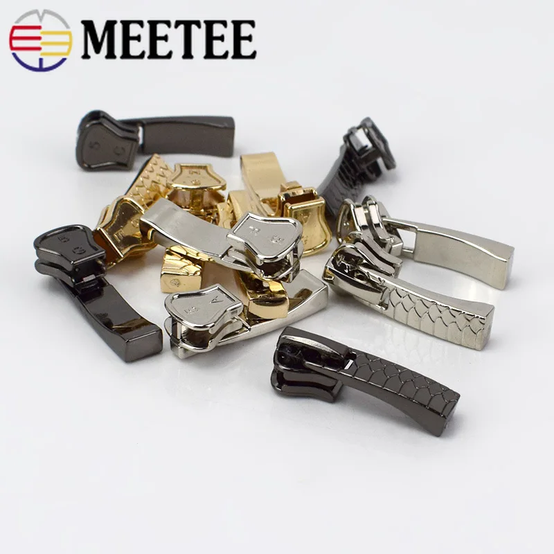 Meetee 10 шт. 5# металлическая водонепроницаемая черная куртка на молнии, пальто на молнии, ползунки, поделки, декоративные аксессуары, G3-1