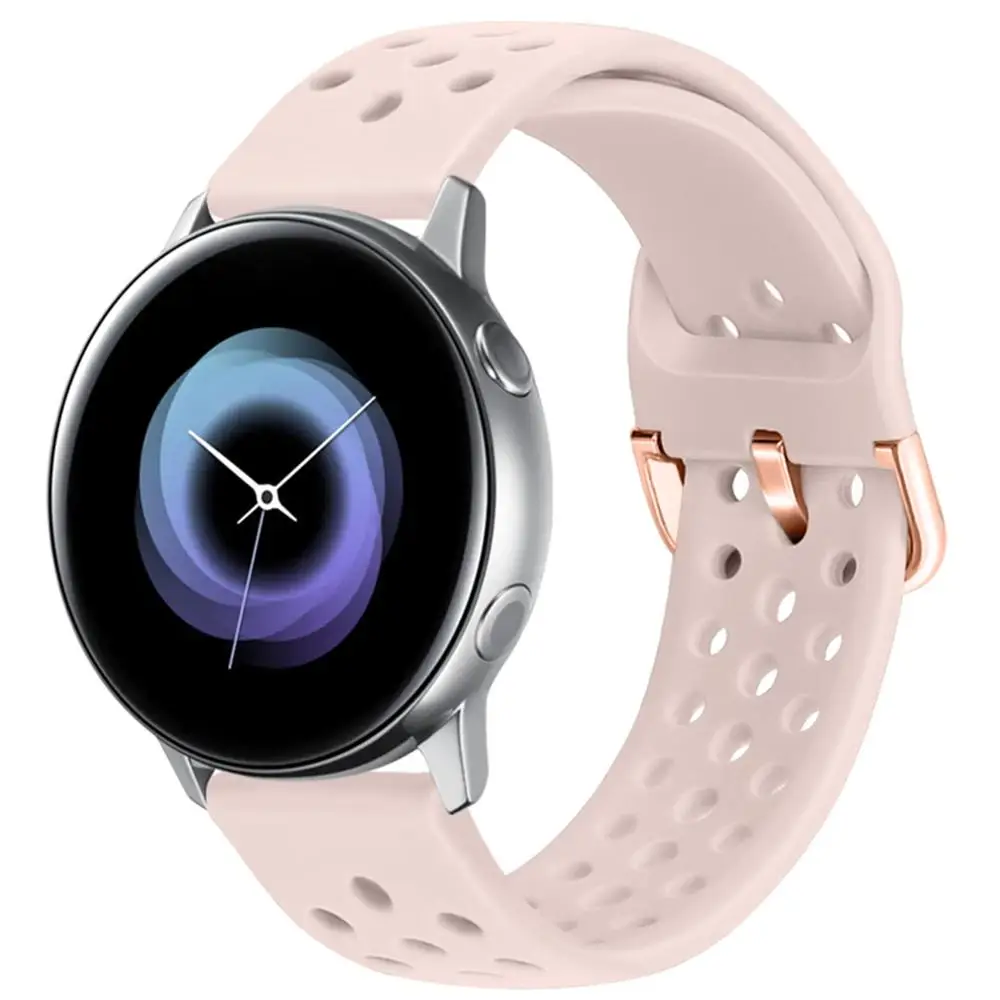 

Ремешок силиконовый для Samsung Galaxy Watch Active 2 44 мм 40 мм, спортивный браслет для Huawei Watch 2 Amazfit Bip, 20 мм