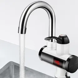 New 220V Household Instant Hot Water Faucet Kitchen Electric Heating Faucet Instant Heating Faucet Water Leakage Protection