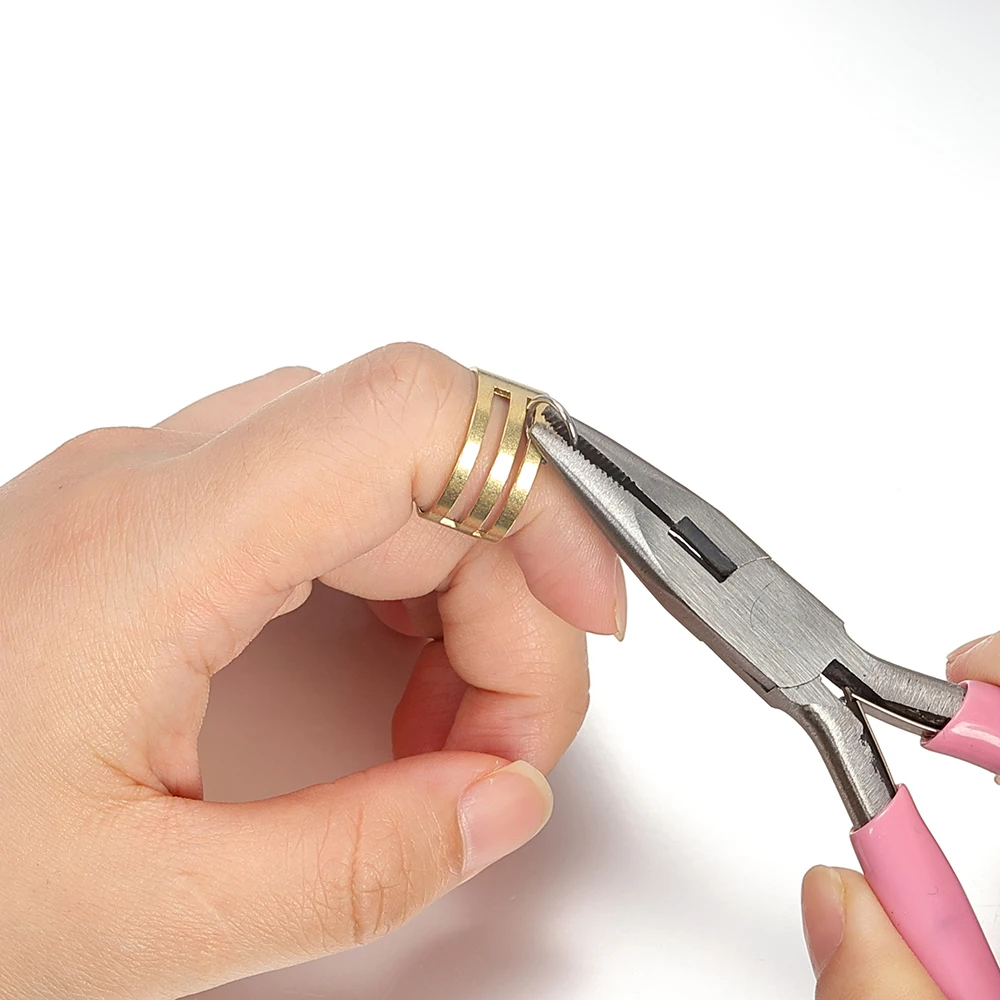 Copper/Stainless Steel Jump Ring Opening Closing Helper Ring Tool Round Circle Plier Fixing Tools for DIY Craft Jewelry Making