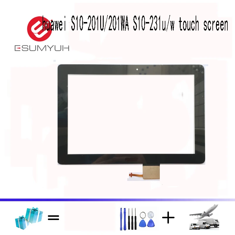 Сенсорный экран дигитайзер стекло для Huawei MediaPad 10 Link S10-201U 201WA S10-231U MCF-100-0676-V2.0