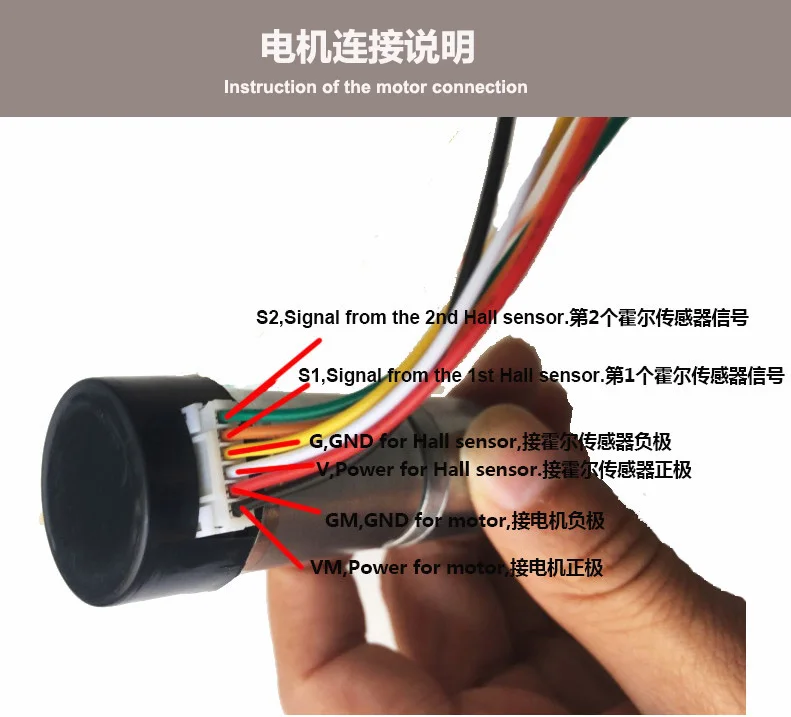 电机连接说明