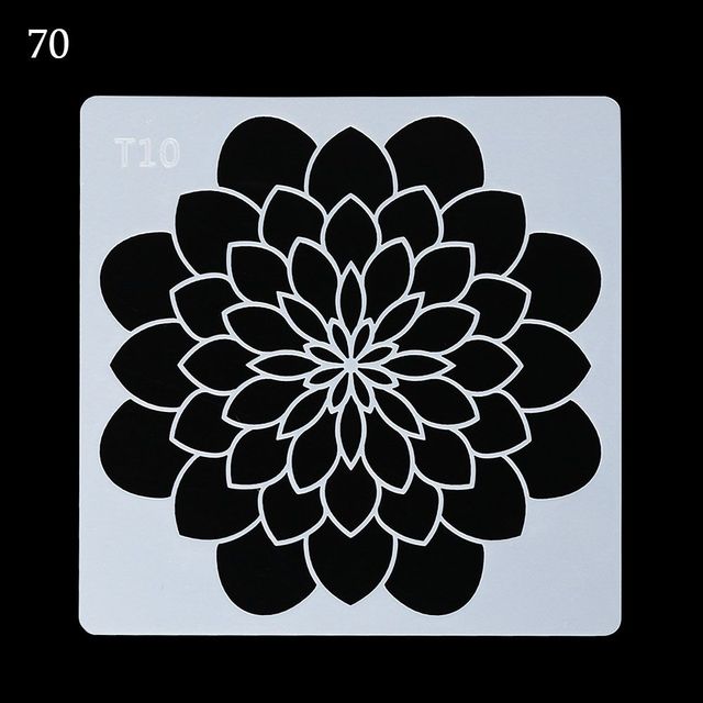 White Garden Craft Layering Stencils For Walls Painting Scrapbooking Stamp Album Decor Embossing Paper Card Template