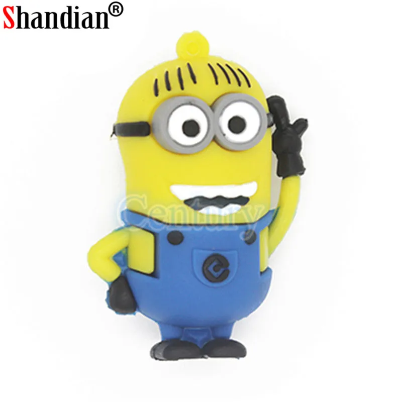 SHANDIAN горячая распродажа стильные usb флеш накопители minons Гадкий я 2 4 ГБ ~ 64 милые