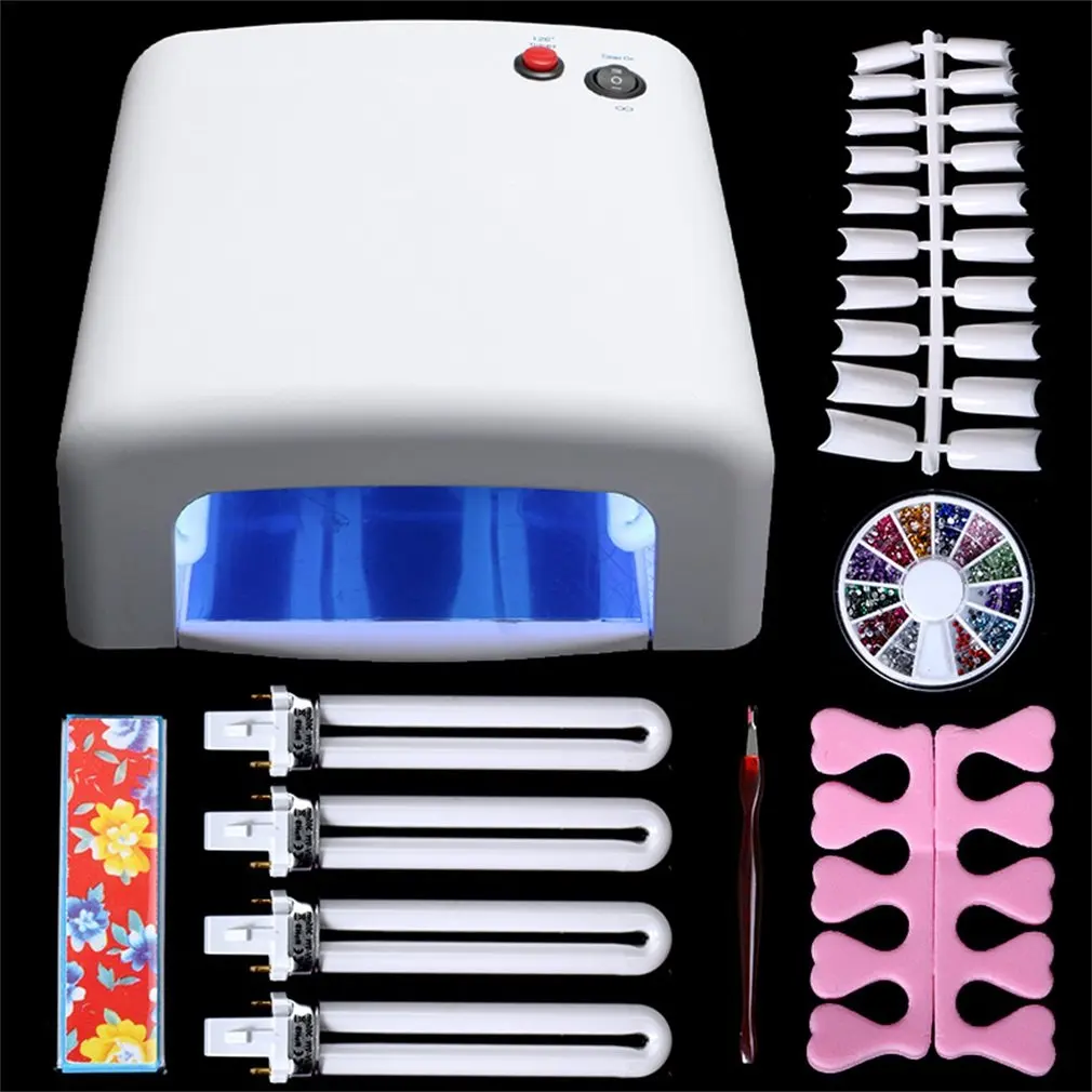 

Nail Art Manicure Phototherapy Machine 36W UV Lamp Light Gel Curing Timer Nail Dryer