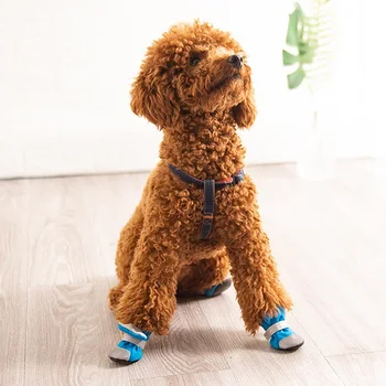 

Breathable Soft Bottom Dog Shoes Cotton Rubber Pet Waterproof Non-slip Dog Rain Snow Boots Socks Footwear For Small Medium Dogs