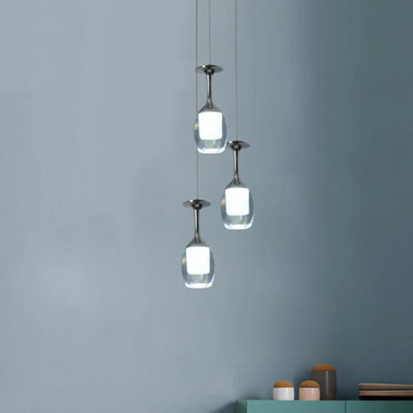 Современный светодиодный подвесной светильник из акрила с одной головкой