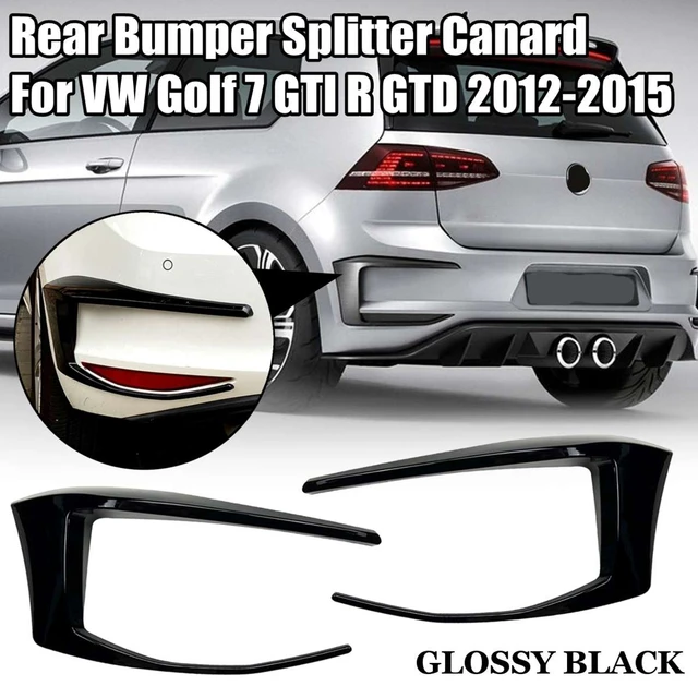 2pcs For Vw Golf 7 Gti R Gtd 2012-2015/golf 7.5 Gti R Gtd 2016-2019 Rear  Bumper Splitter Canard Lamp Light Trim - Spoilers & Wings - AliExpress