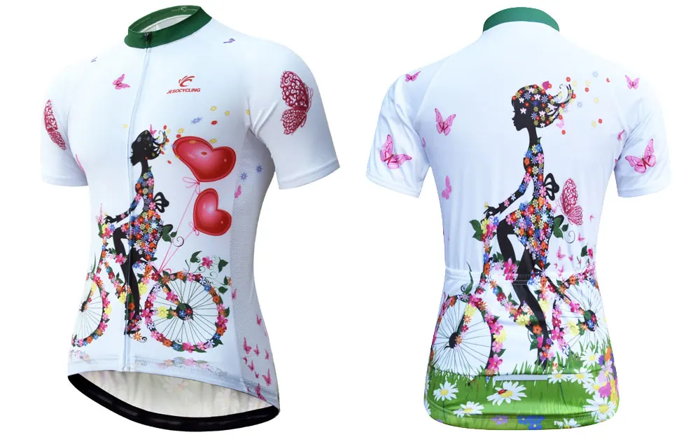Cycling Jersey Women Breathable Short Sleeve Bike jersey MTB Mountain Road Tops Qick-dry Maillot Ciclismo  Bicycle Shirts