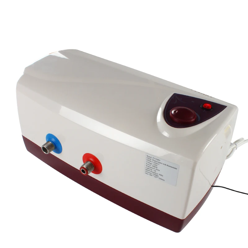 Calentador de ducha para caravana, calentador de agua eléctrico universal  con indicador de temperatura para caravana, caravana, barco, 10L, 12 V/220 V