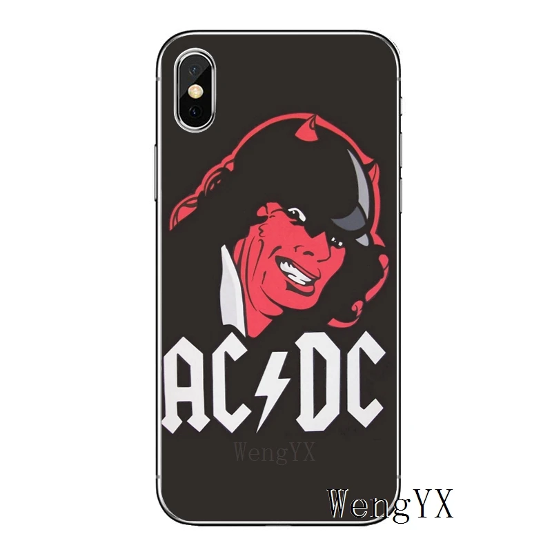 С принтом музыкальной группы ACDC AC DC для samsung Galaxy A10 A30 A40 A50 A60 A70 huawei P30 lite pro P Smart Y6 мягкий чехол