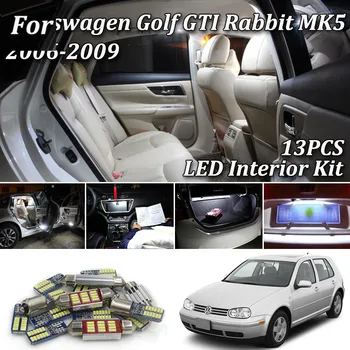 

13Pcs White Canbus led Car interior lights Kit for VW Volkswagen Golf 5 Mk5 GTI GT Rabbit 2006 - 2009 led interior lights