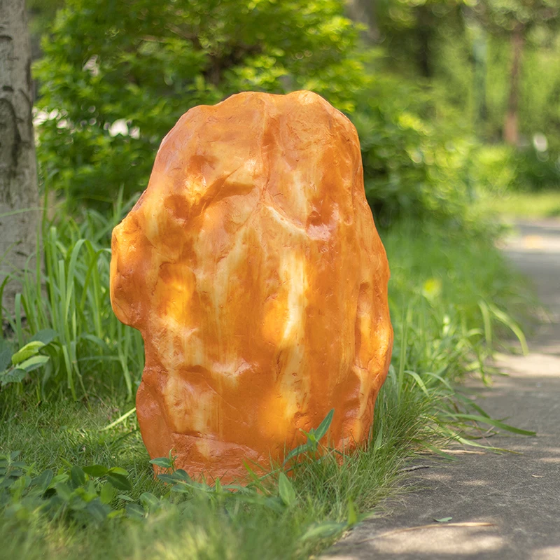 Landscape Rock Light Villa Backyard Lawn Garden Lamp Real Estate Resort Park Decor Stone Lighting 4