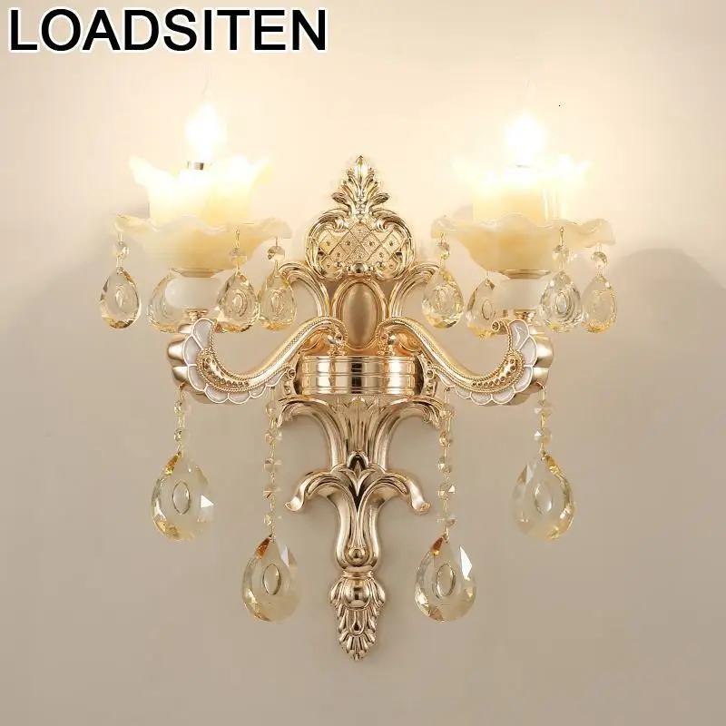Аппликация Murale Techo Colgante современная лампа Wandlamp Lampara De Pared интерьерный светильник для дома Хрустальный настенный светильник для спальни