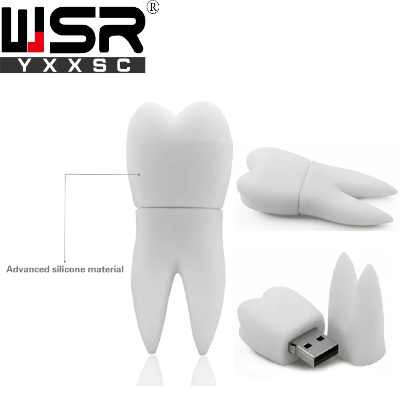 Newst lovely mini White Tooth usb2 0 pen drive 32gb 64gb 128gb high speed wateproof usb 1 Newst lovely mini White Tooth usb2 0 pen drive 32gb 64gb 128gb high speed wateproof usb 5