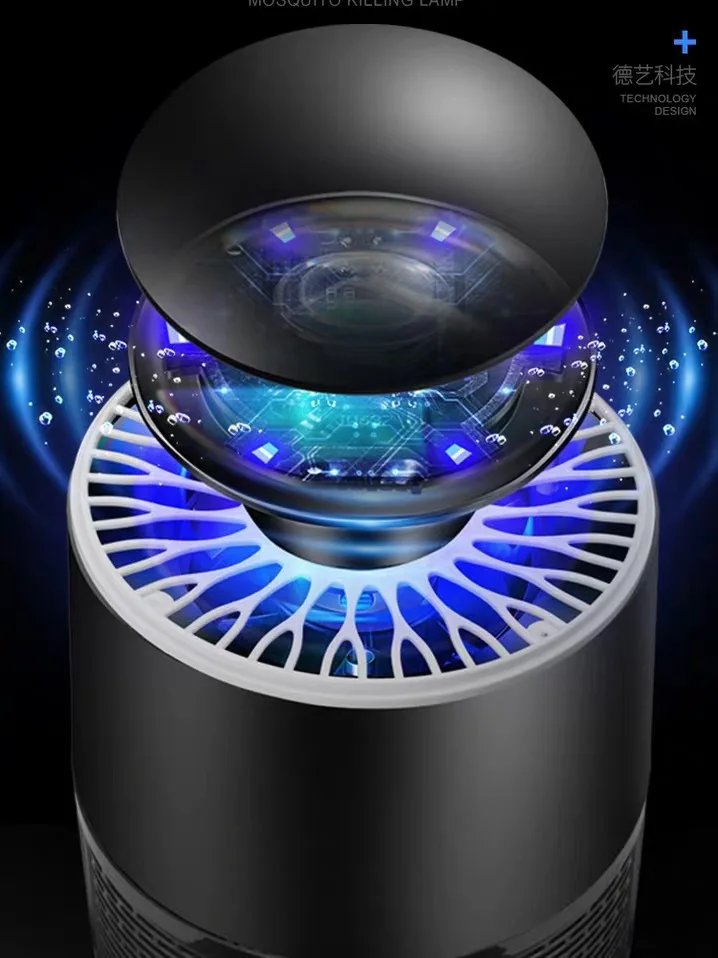 Mosquito Killing Lamp New Style LED Photocatalyst Insect Repellent Household Outdoor Mosquito Killer USB Mute No Radiation a Gen