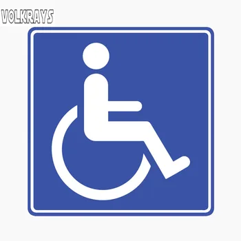 

Volkrays Warning Car Sticker Sign Disability Disabled Accessories Reflective PVC Decal for Toyota Nissan,10cm*10cm