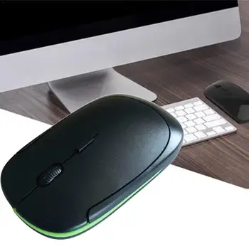 

1pc Wireless Computer Mouse Rechargeable 1600DPI Mice Ultra Air Optical 5.0 Thin For Laptop Mouse Notebook Mouse 2.4G Bluet P0H5
