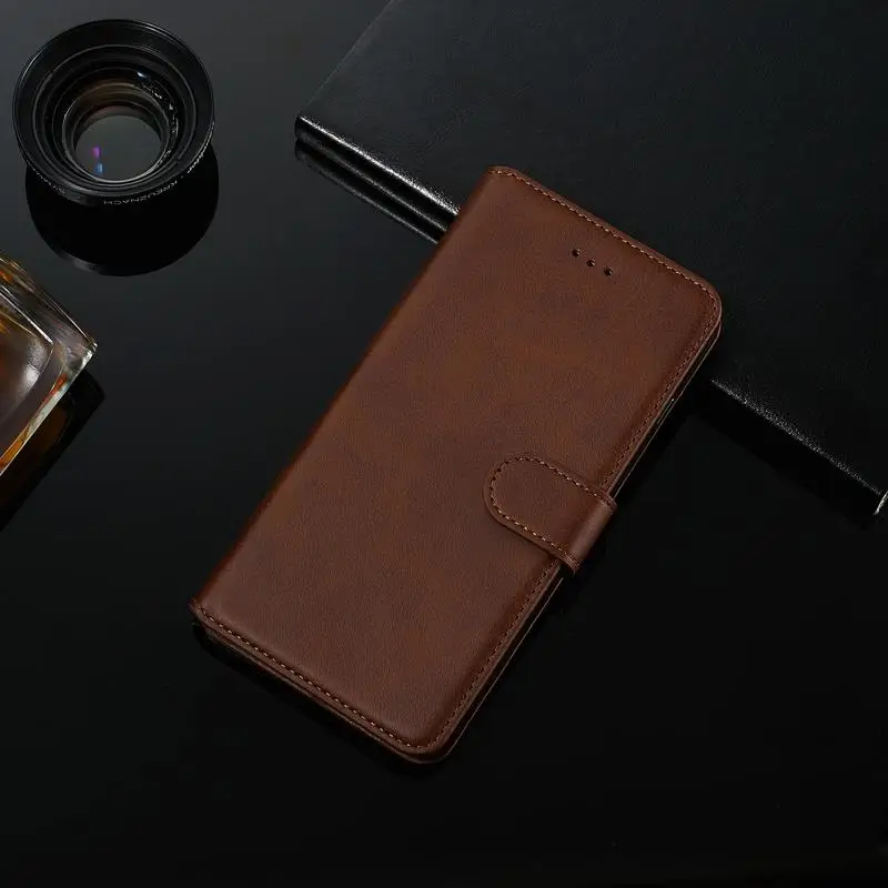 Роскошный кожаный флип чехол для iphone 6 S 7 8G чехол для iphone 7G 6 S бумажник держатель карты Книга для iphone 7 8G Funda - Цвет: Brown case