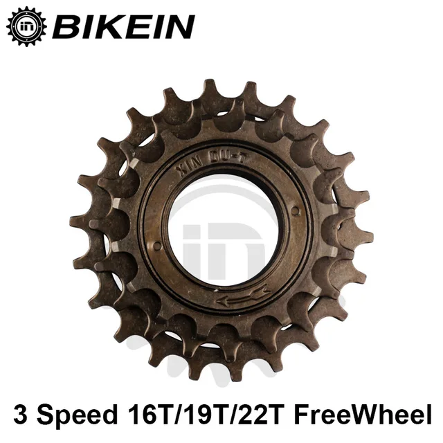 BIKEIN-велосипедный односкоростной 12 T/14 T/16 T свободного хода 3 скорости 16 T/19 T/22 T маховик Звездочка Шестерня металлическая 34 мм велосипедная BM - Цвет: 3 Speed