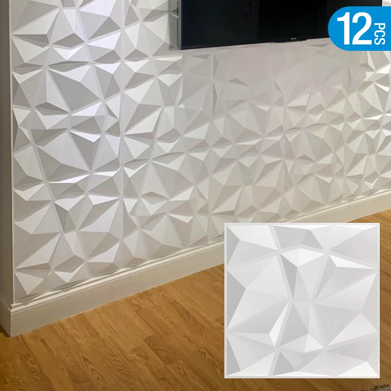 12Pcs 30x30cm Esports game 3D Wall Panel Diamond Design 3d Wallpaper non-self-adhesive 3D wall sticker 90s aesthetic room decor 3d wallboard