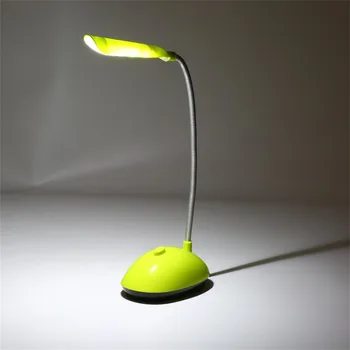 

Fexiable LED Desk Light AAA Battery Operated Book Reading Lamp Green/ Blue PY-X7188
