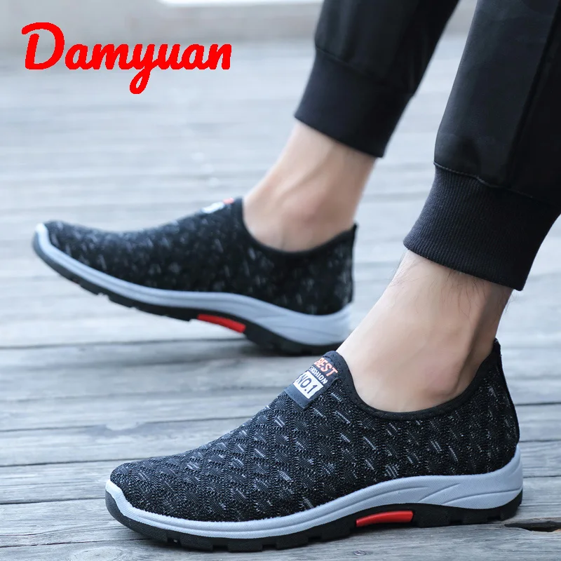 Damyuan/Новинка; Лидер продаж; модные удобные и легко гнущиеся мужские кроссовки; дышащие Нескользящие кроссовки для отдыха