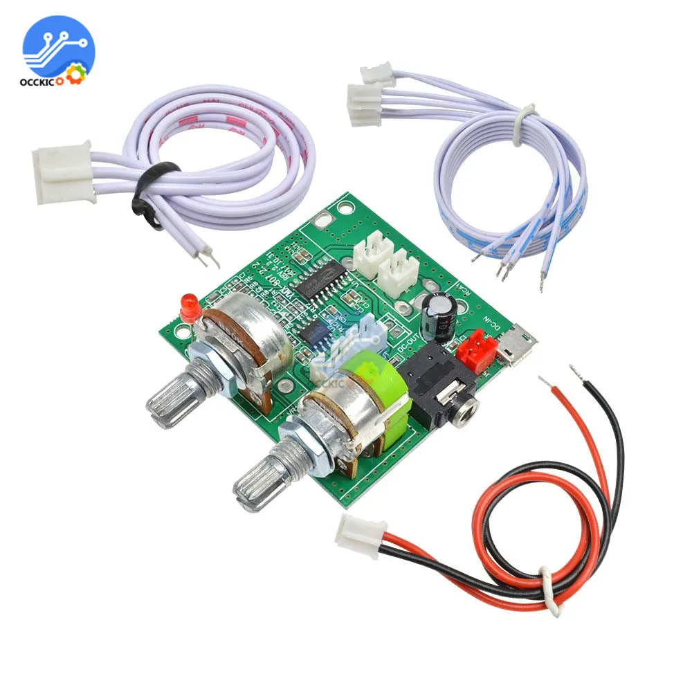 DC 5V 20W 2 1 Двухканальный аудио усилитель класса D 3D объемный стерео цифровой