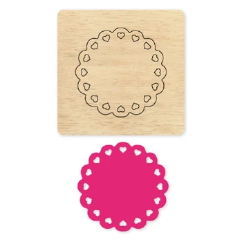 

Circle Tableware Pad Cutting Wooden Dies Suitable for Common Die Cutting Machines on the Market for Scrapbooking Thickness-18mm