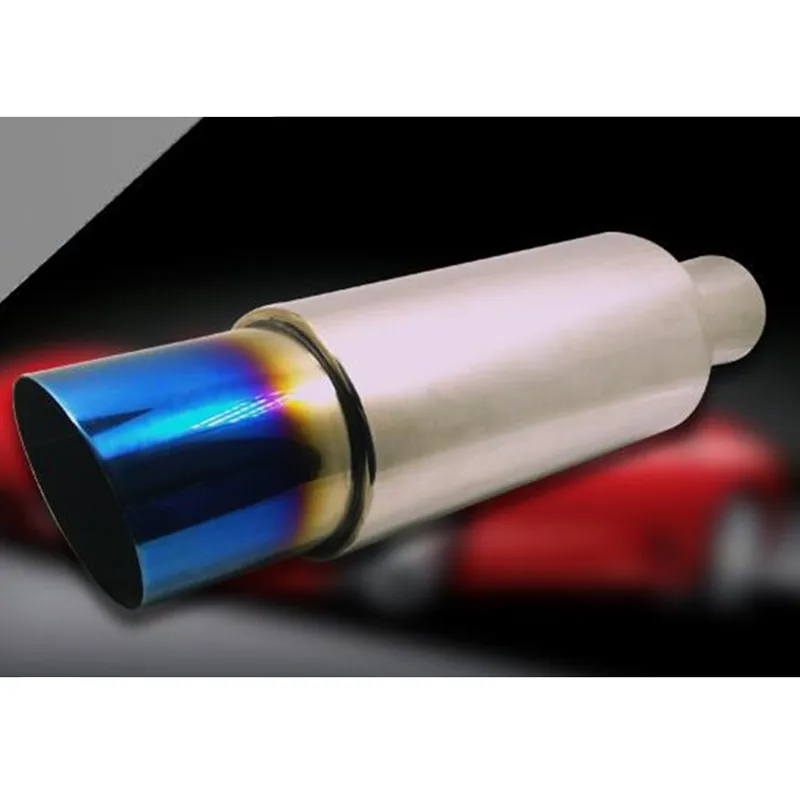 

Universal Modified Drum Colorful Motorcycle Modified Tail Throat Stainless Steel Muffler Car Accessories Tail Drum