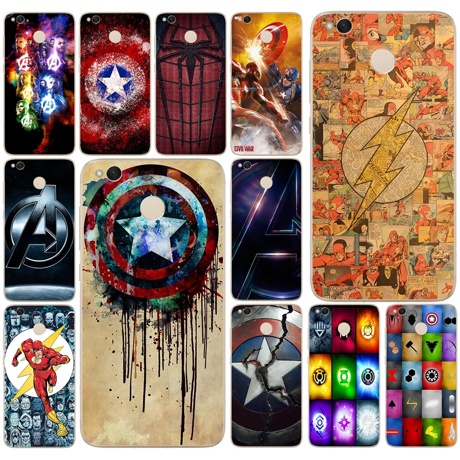

242 The Avengers Marvel Deadpool Flash Captain America Cover Case for Xiaomi Xiaomi Redmi 4a 5 plus Note 4 4x 5a pro mi a1 case
