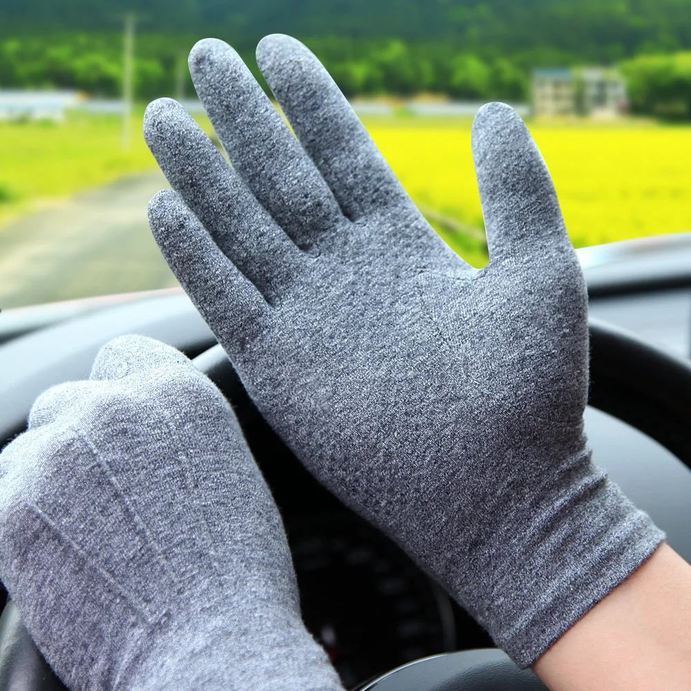 

Spring Summer Gloves Male Female Sunscreen Driving Breathable Anti-Slip Absorb Sweat Cotton Summer Gloves Touchscreen SZ101W1