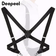 Deepeel 1 шт. 2,5*105 см классический ремень эластичная лента 2 зажим боковой зажим мужской ремень на подтяжках для взрослых на ремешке ремни SP072