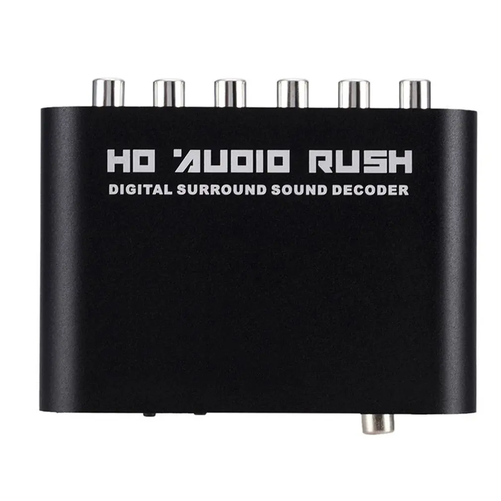 5 1 канальный Dts Dolby/Ac 3 аудио декодер цифровое волокно/коаксиальный аналоговый Rca
