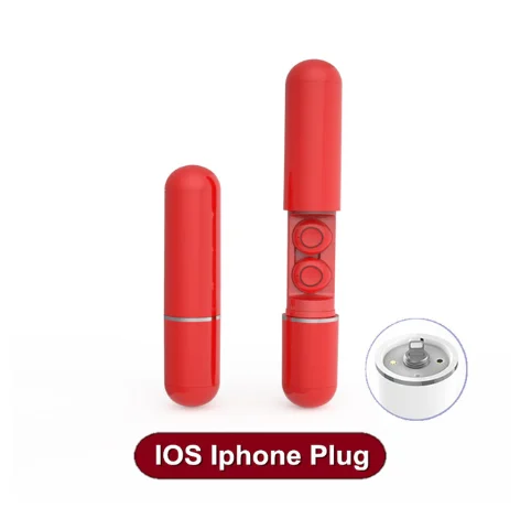 Для S10 TWS, Bluetooth 5,0, наушники, стерео, настоящие, беспроводные, свободные руки, наушники, водонепроницаемая гарнитура с внешним аккумулятором - Цвет: Red  IOS Iphone