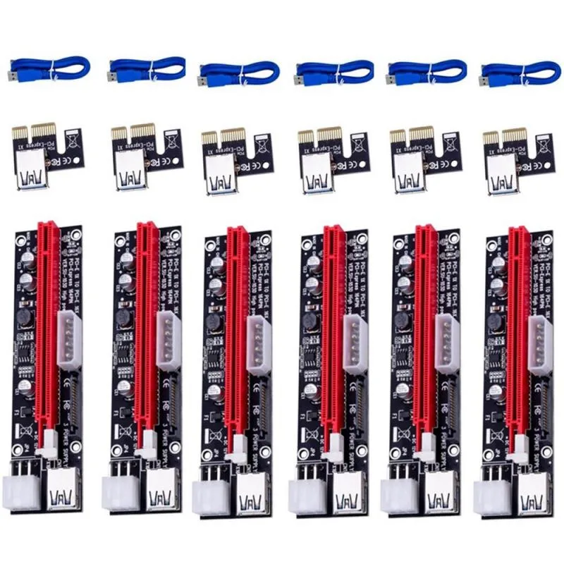 2021 новые VER009 USB 3 0 PCI-E VER 009S Экспресс 1X 4x 8x 16x удлинитель Pcie Riser карта адаптера SATA 15pin