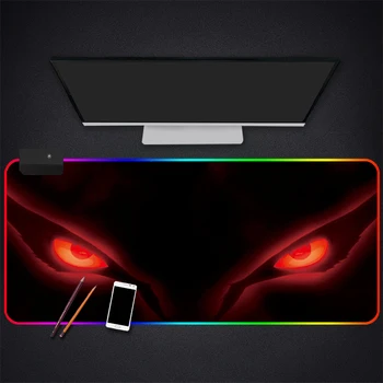 

RGB Mouse Pad Large Gaming Luminous Waterproof Non-slip Rubber Desk Mat Nebula Anime Mousepad Computer Laptop Keyboard Desk Pad