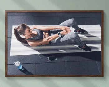 

B009 Abdominal Curl Training Fitness Bodybuilding Women Sexy Beautiful Strong Wall Sticker Silk Fabric Poster Art Indoor Decor