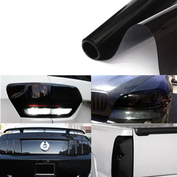 

Brand New High Quality Gloss Black Dark Tint Headlight Taillight Fog Vinyl Wrap Sheet Sticker 12" X 48"